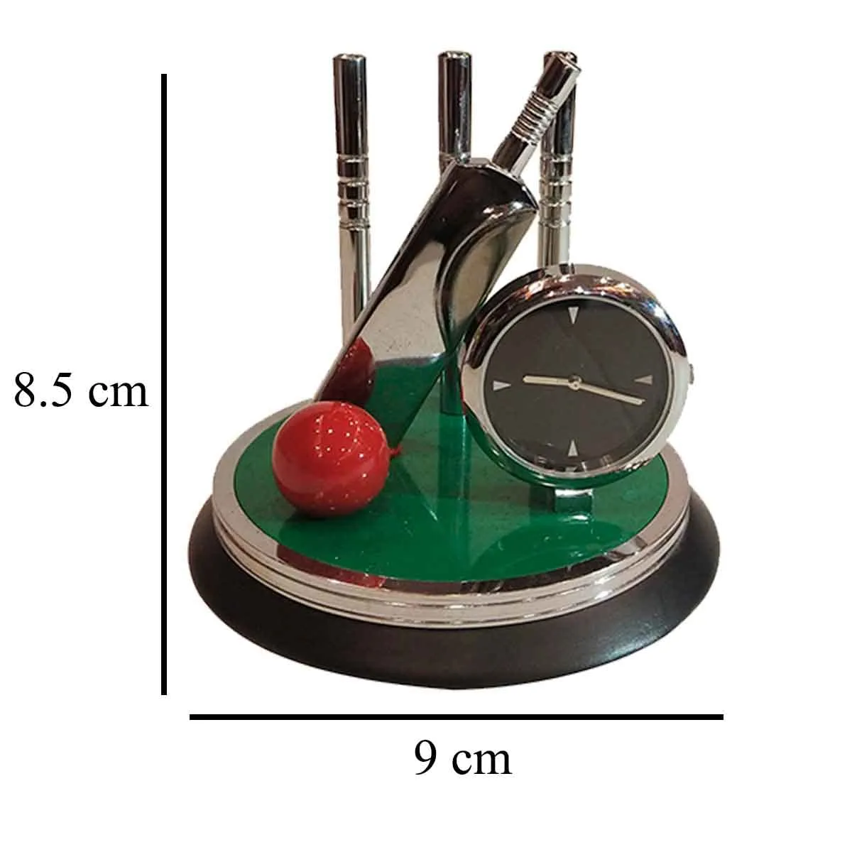 Saugat Traders Cricket Clock Showpiece and Cricket Keychain for Office & Home - Birthday Gift for Men & Boys