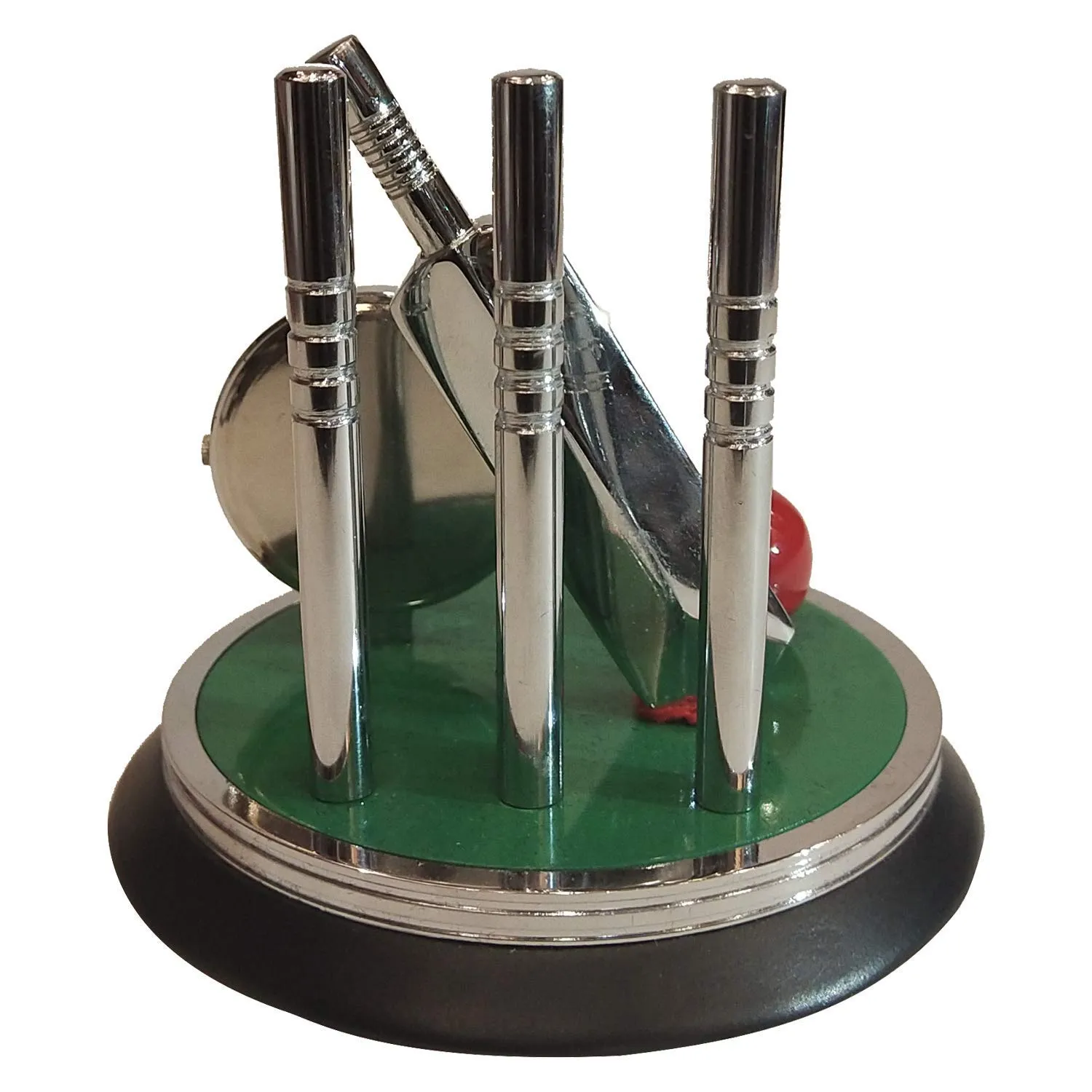 Saugat Traders Cricket Clock Showpiece and Cricket Keychain for Office & Home - Birthday Gift for Men & Boys