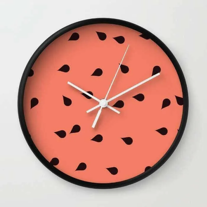 SCATTERED WATERMELON Wall clock