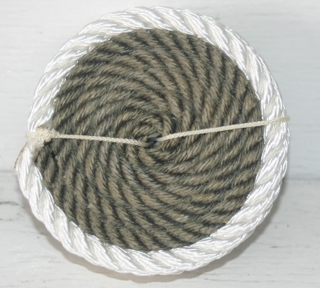Set of 8 Coasters / Double Trimmed Two Color