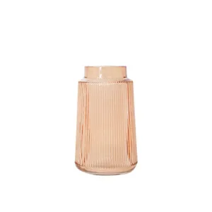 Sia Glass Vase: Amber - Small