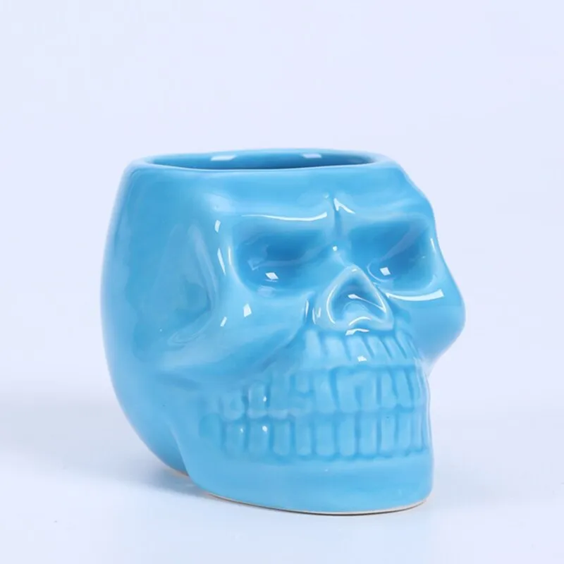 Skull Shape Ceramic Succulent Flower Pot