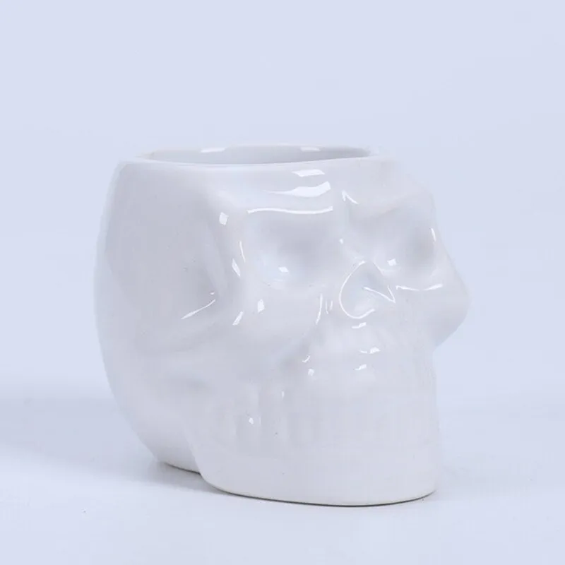 Skull Shape Ceramic Succulent Flower Pot