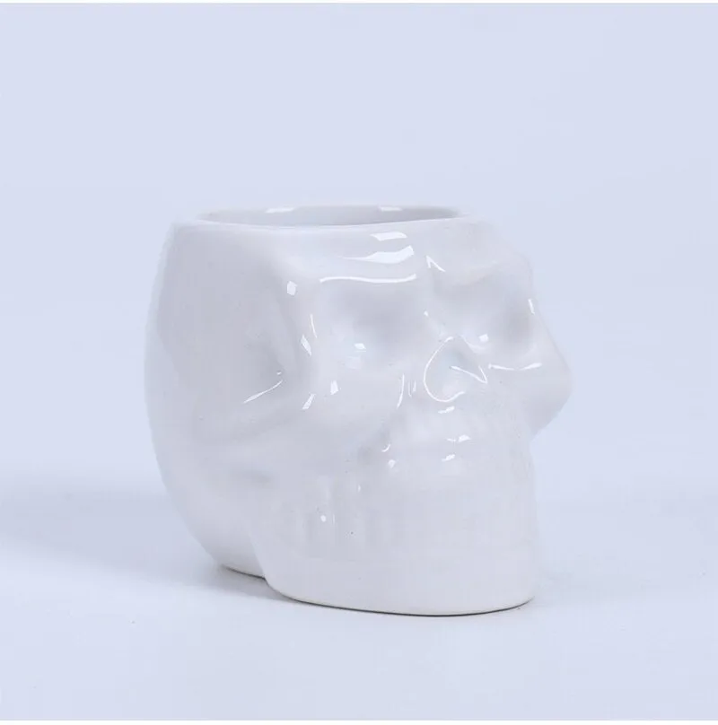 Skull Shape Ceramic Succulent Flower Pot