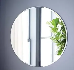 Small Round Mirror, Gold Metal 12 inch Wall Mirror for Bathroom, Entry, Dining Room, Living Room, and More, Modern Minimalist Mirror for Both Rustic and Boho Design and Decor