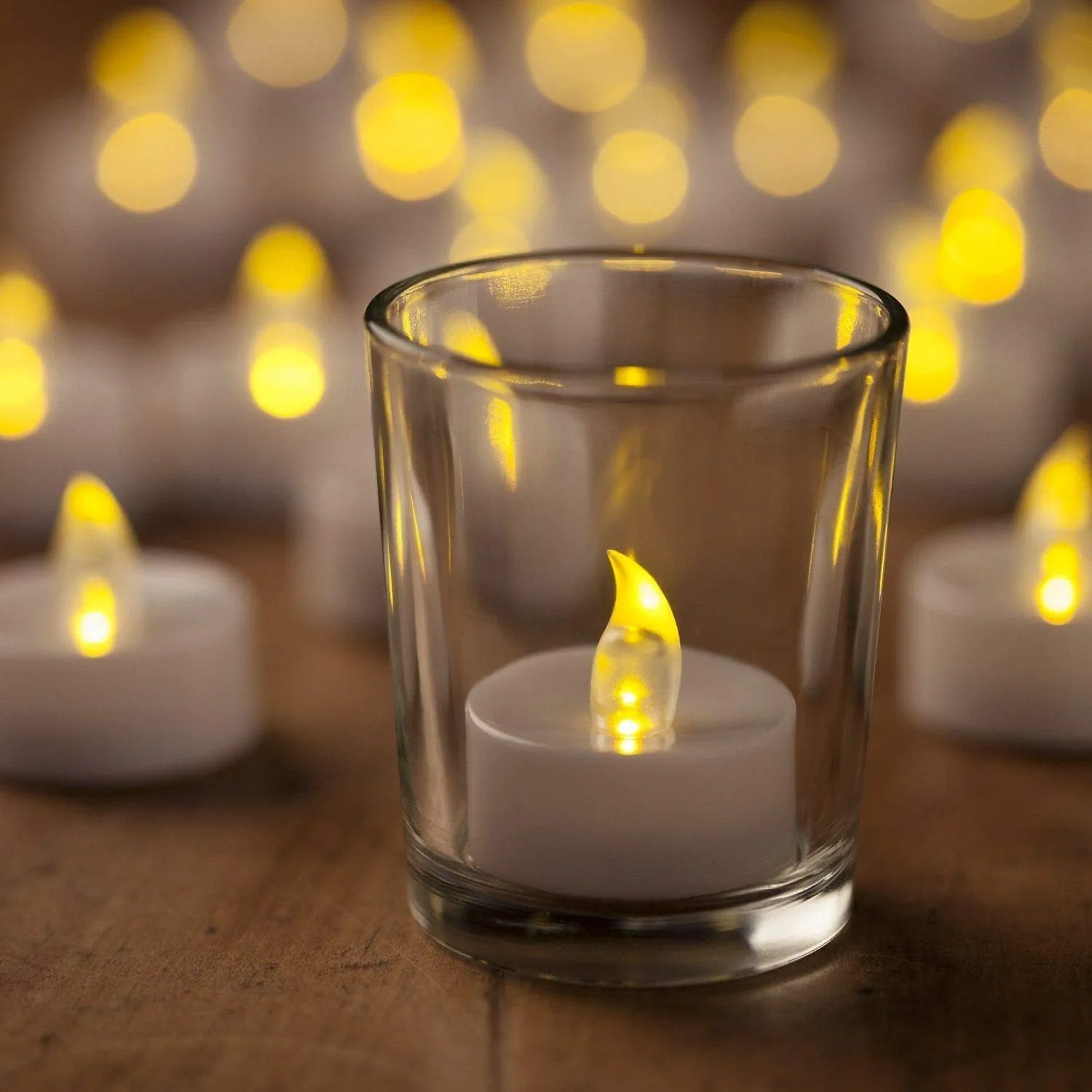SPARSHMART Chang Water Sensor Artificial Floating Light Diya Water Activated Tea Lights, Waterproof Flameless Tea Lights, athtub Wedding Decoration Pack 12