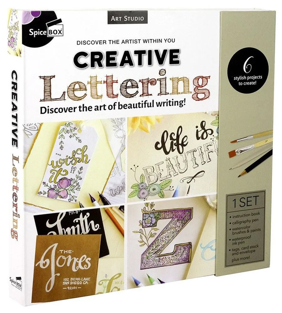 Spice Box SP12643 Art Studio Creative Lettering