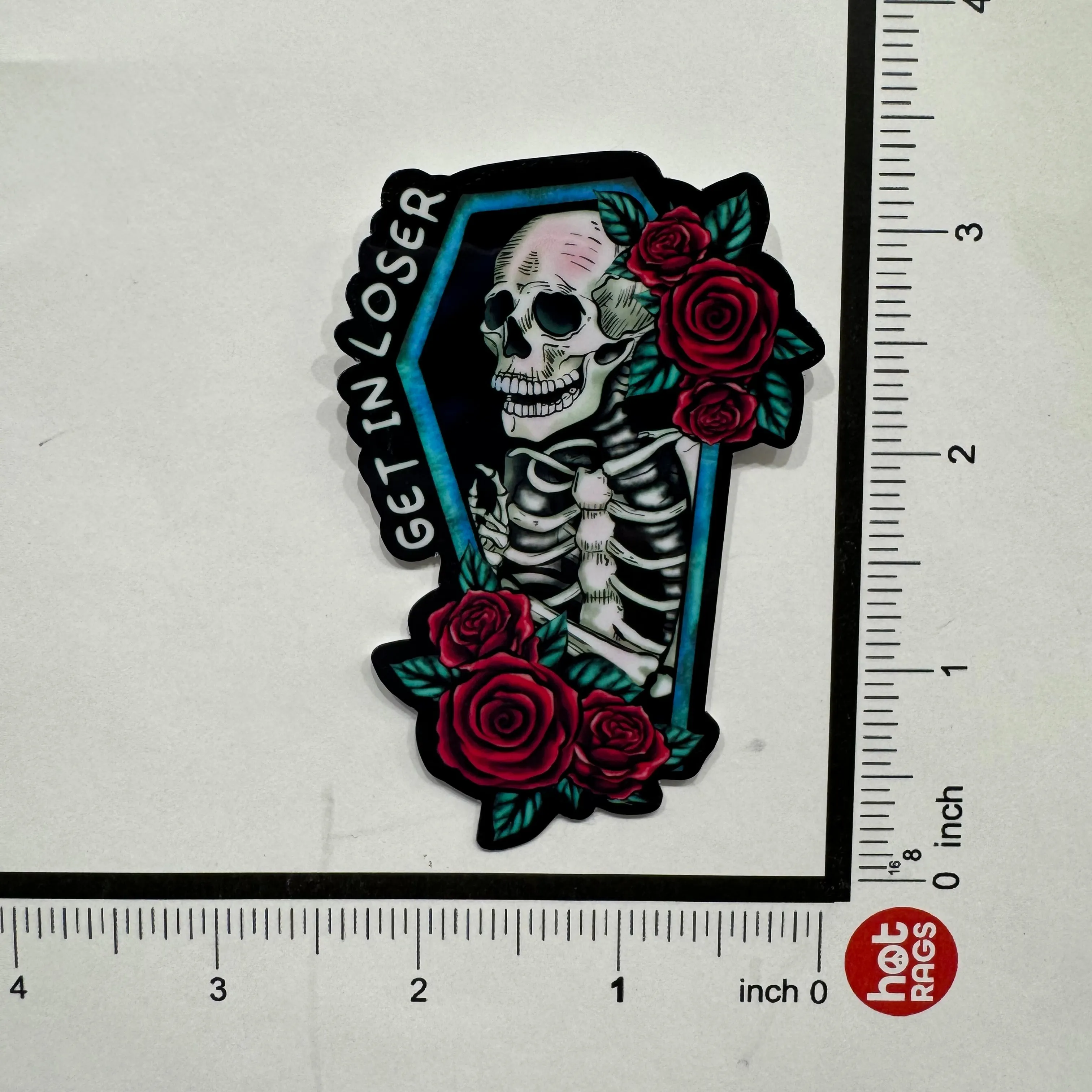 Sticker - Get In Loser Skull