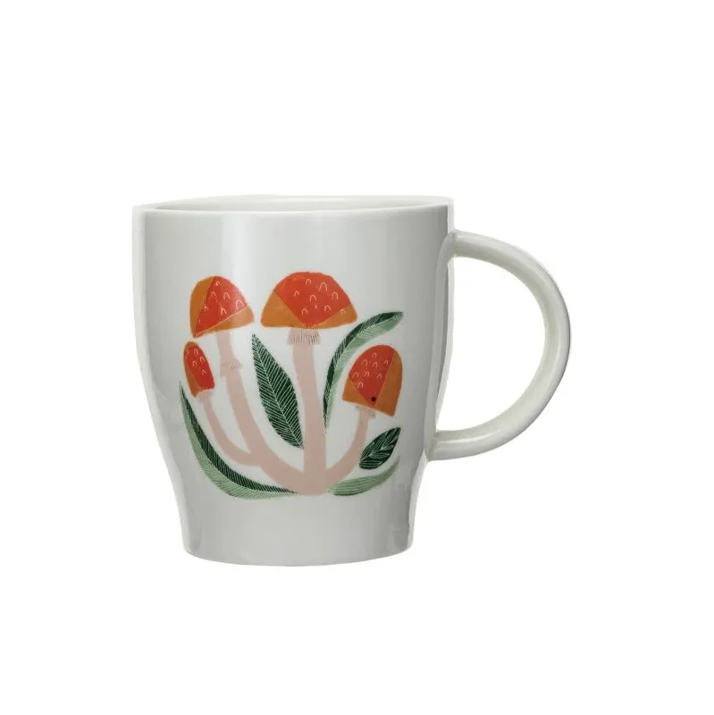 Stoneware Printed Mushroom Collection