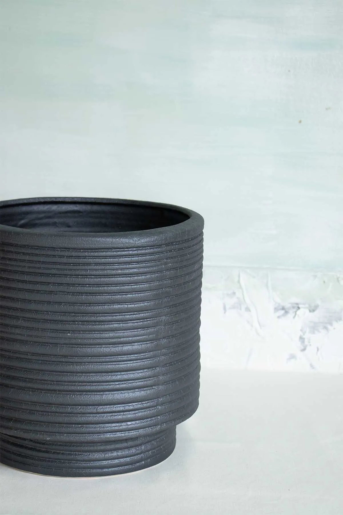 Strata Footed Ceramic Planter