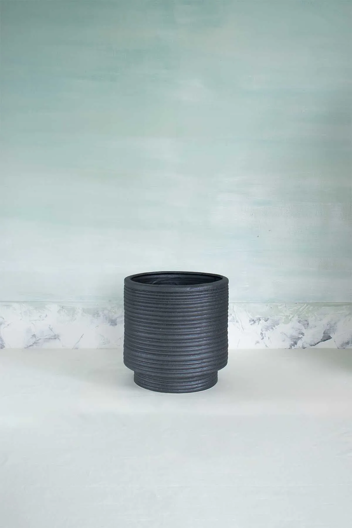 Strata Footed Ceramic Planter