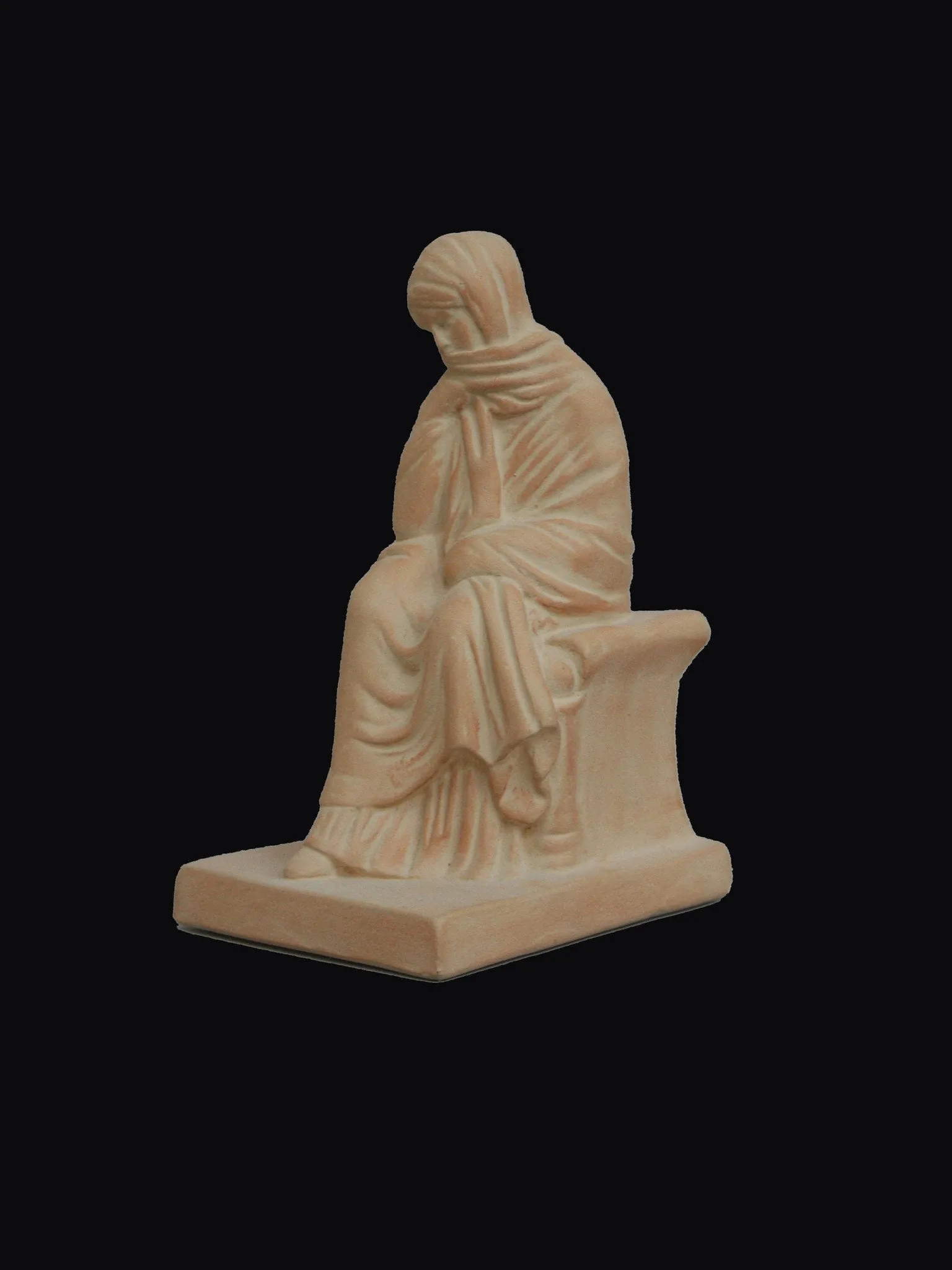 Tanagra Figurine, Seated - Item #813