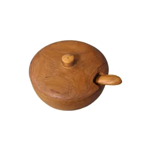 Teak Wood Condiment Spice Bowl