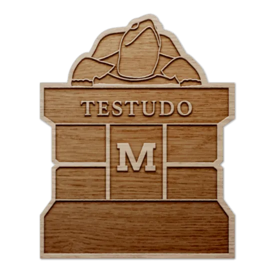 Testudo Statue / Wooden Coaster