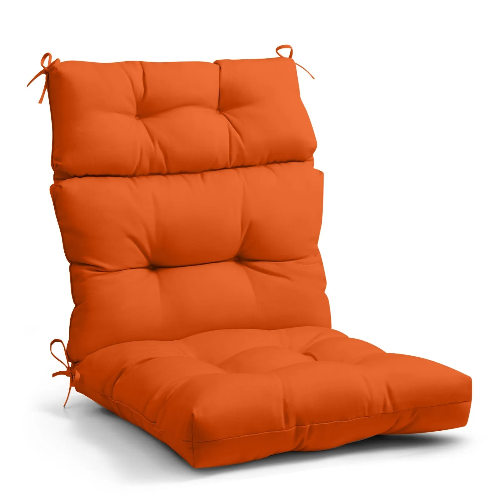 Tufted Outdoor/Indoor High Back Patio Chair Cushion, Set of 1, 46'' x 22''