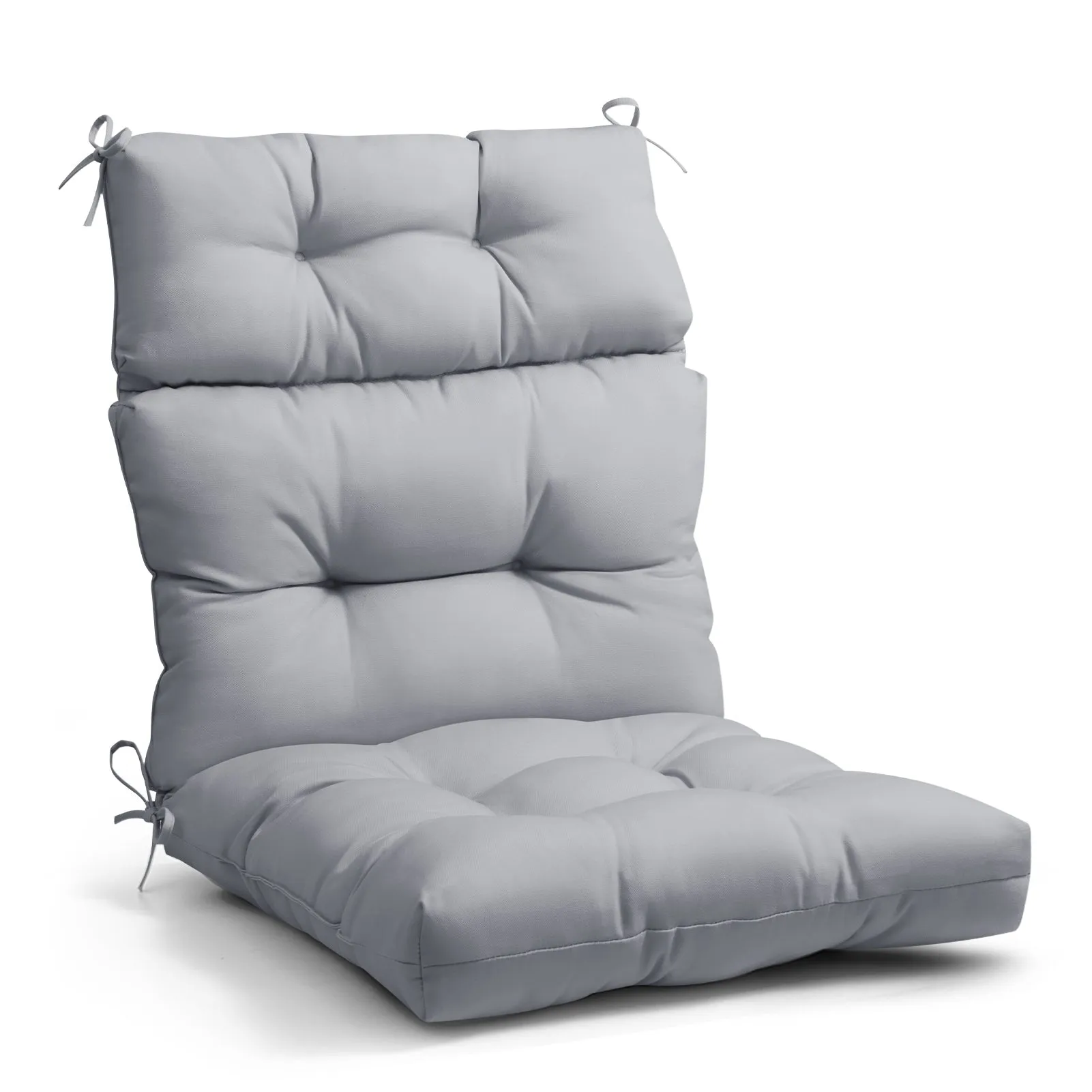Tufted Outdoor/Indoor High Back Patio Chair Cushion, Set of 1, 46'' x 22''