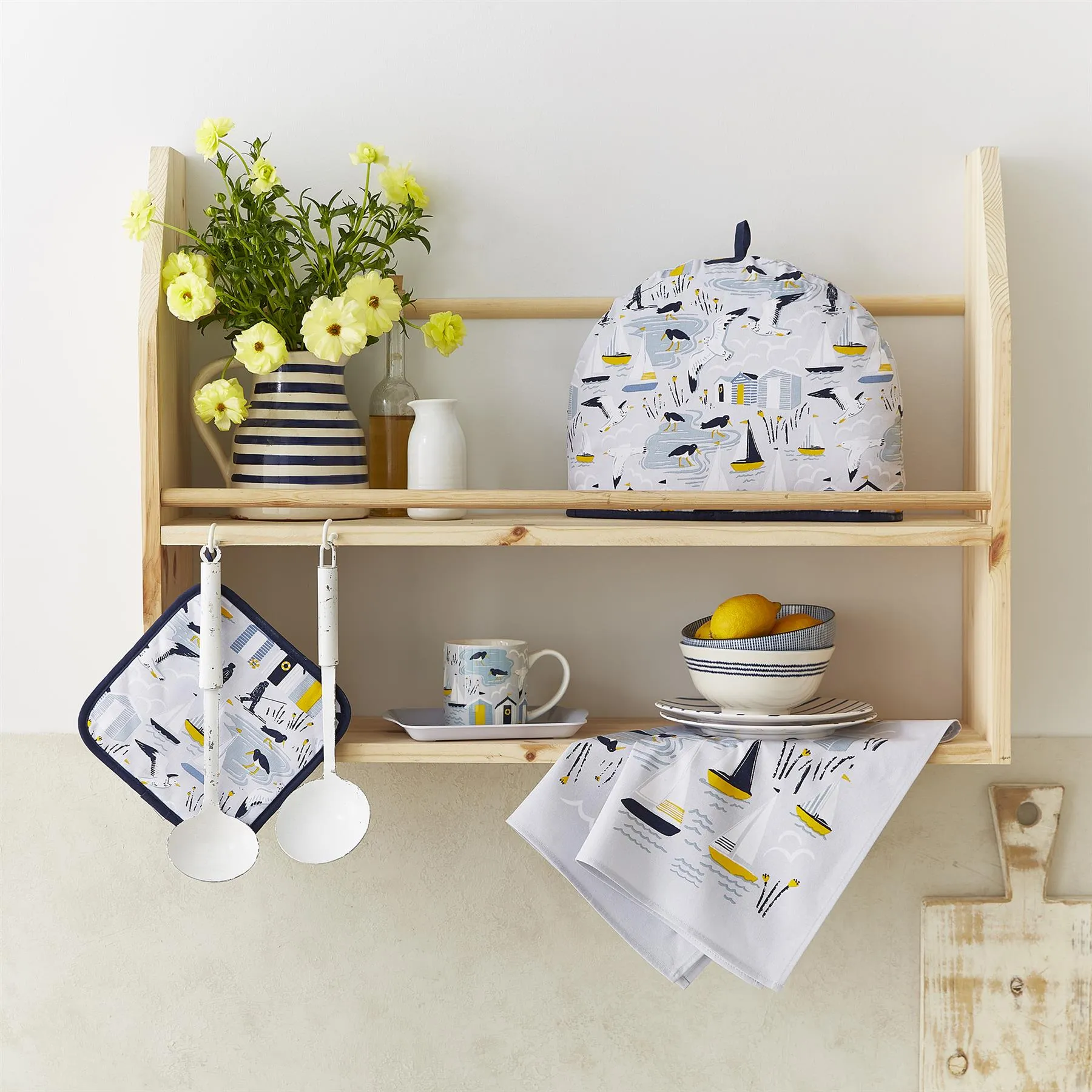 Ulster Weavers Seashore Coasters - 4 Pack One Size in Blue