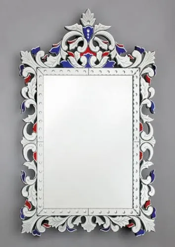 Venetian Design Extra Clear Venetian Mirror VD-794 | 48 X30 Inches | Mirrors for Living Room | Made in India