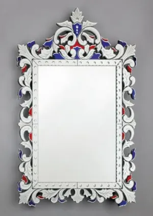 Venetian Design Extra Clear Venetian Mirror VD-794 | 48 X30 Inches | Mirrors for Living Room | Made in India