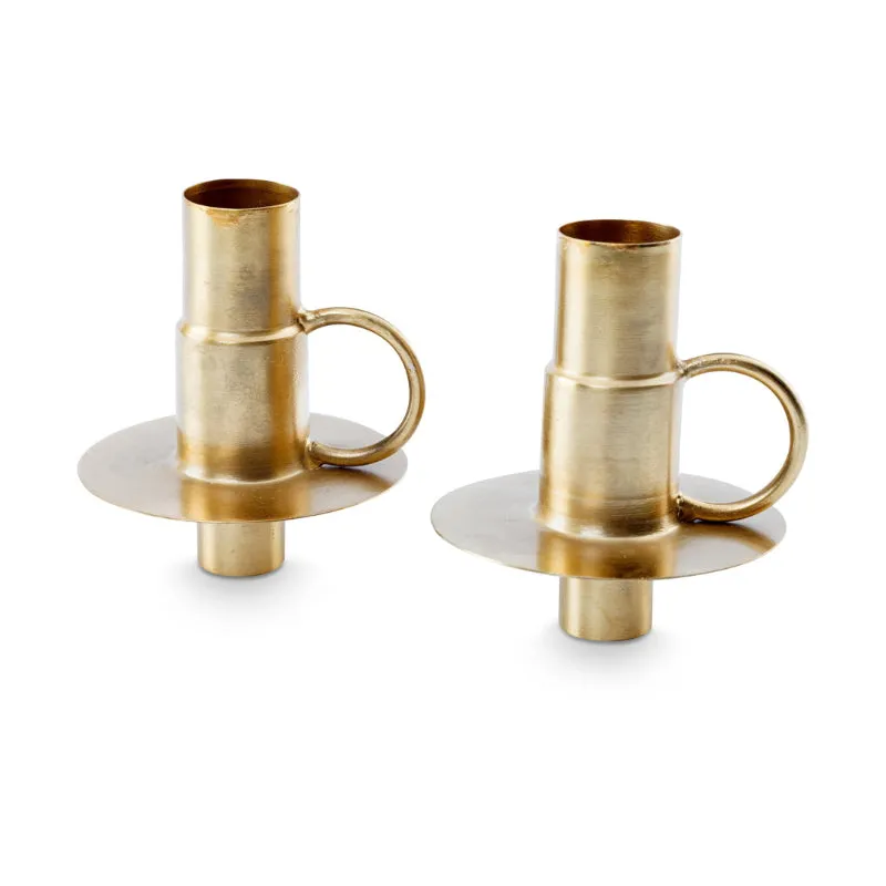 VTWonen Gold Candle Holder Set of 2