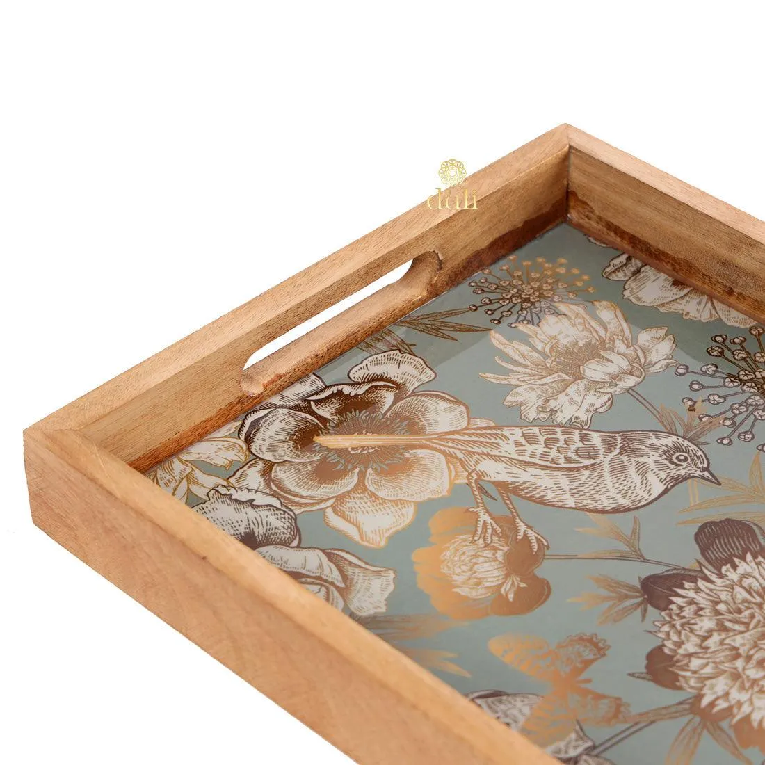 Wooden Enamel Coated Multipurpose Serving Tray for Home and Dining Table