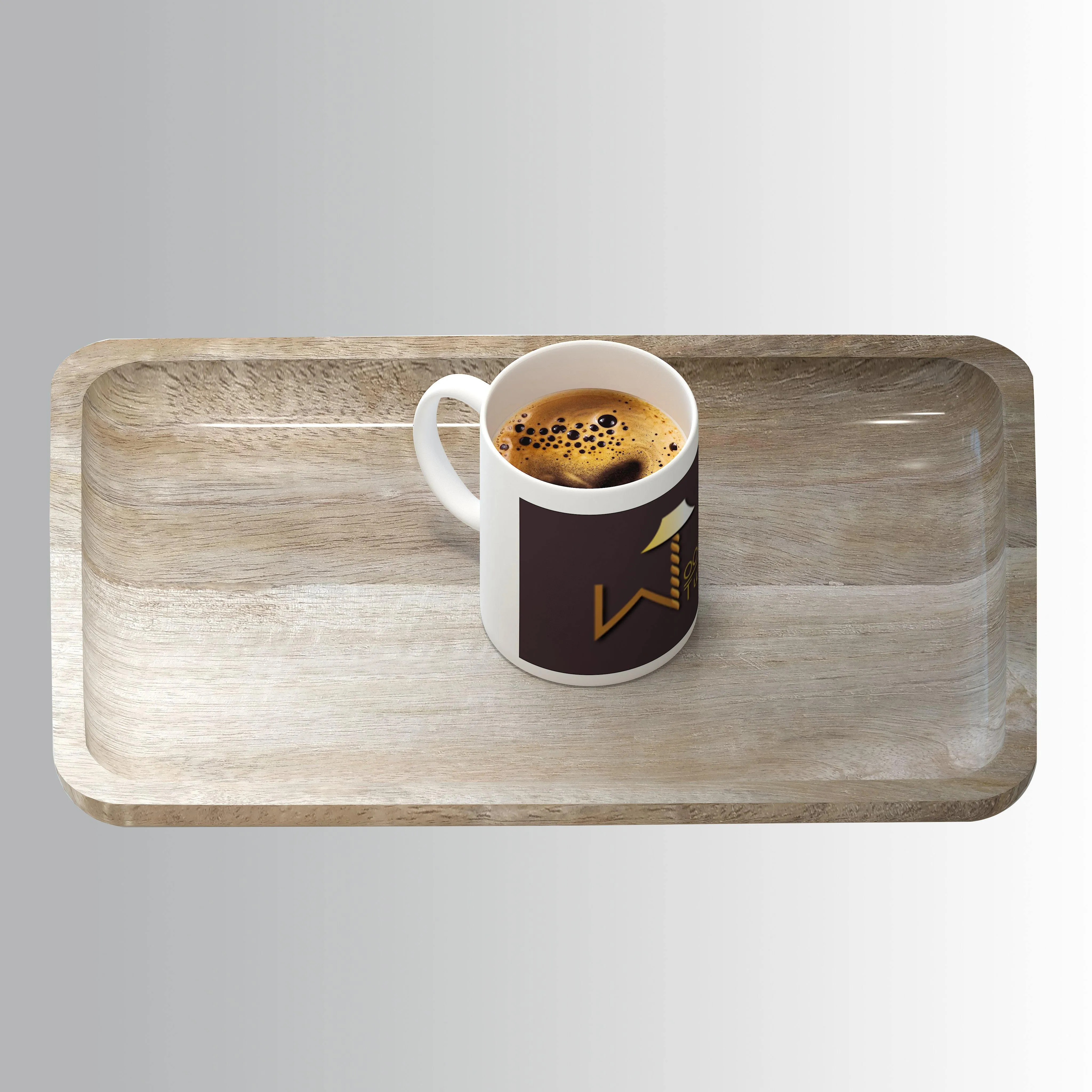 Wooden Twist Classic Solid Mango Wood Premium Serving Tray Platter