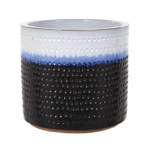 Woodlodge 37cm Dimple Glazed Pot (Choice of 2)