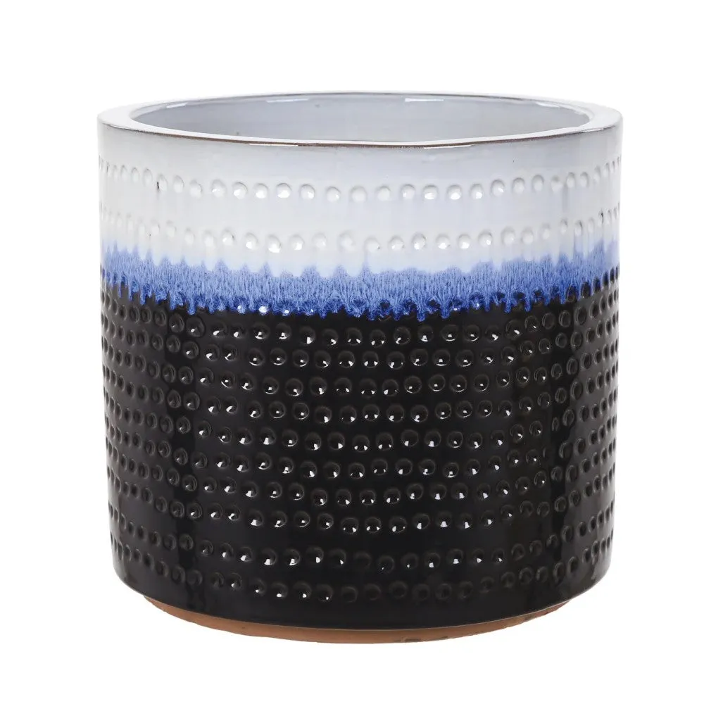 Woodlodge 37cm Dimple Glazed Pot (Choice of 2)