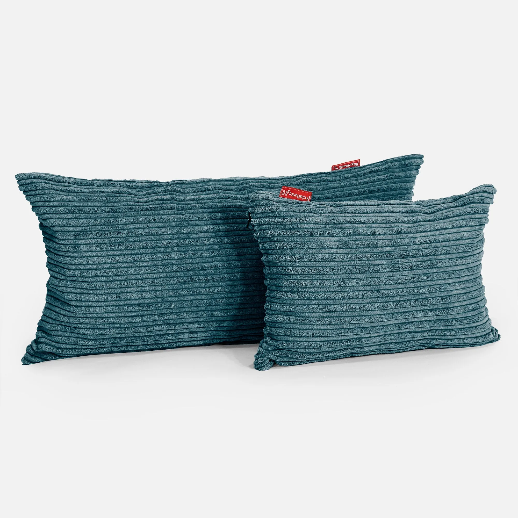 XL Rectangular Support Cushion Cover 40 x 70cm - Cord Teal Blue
