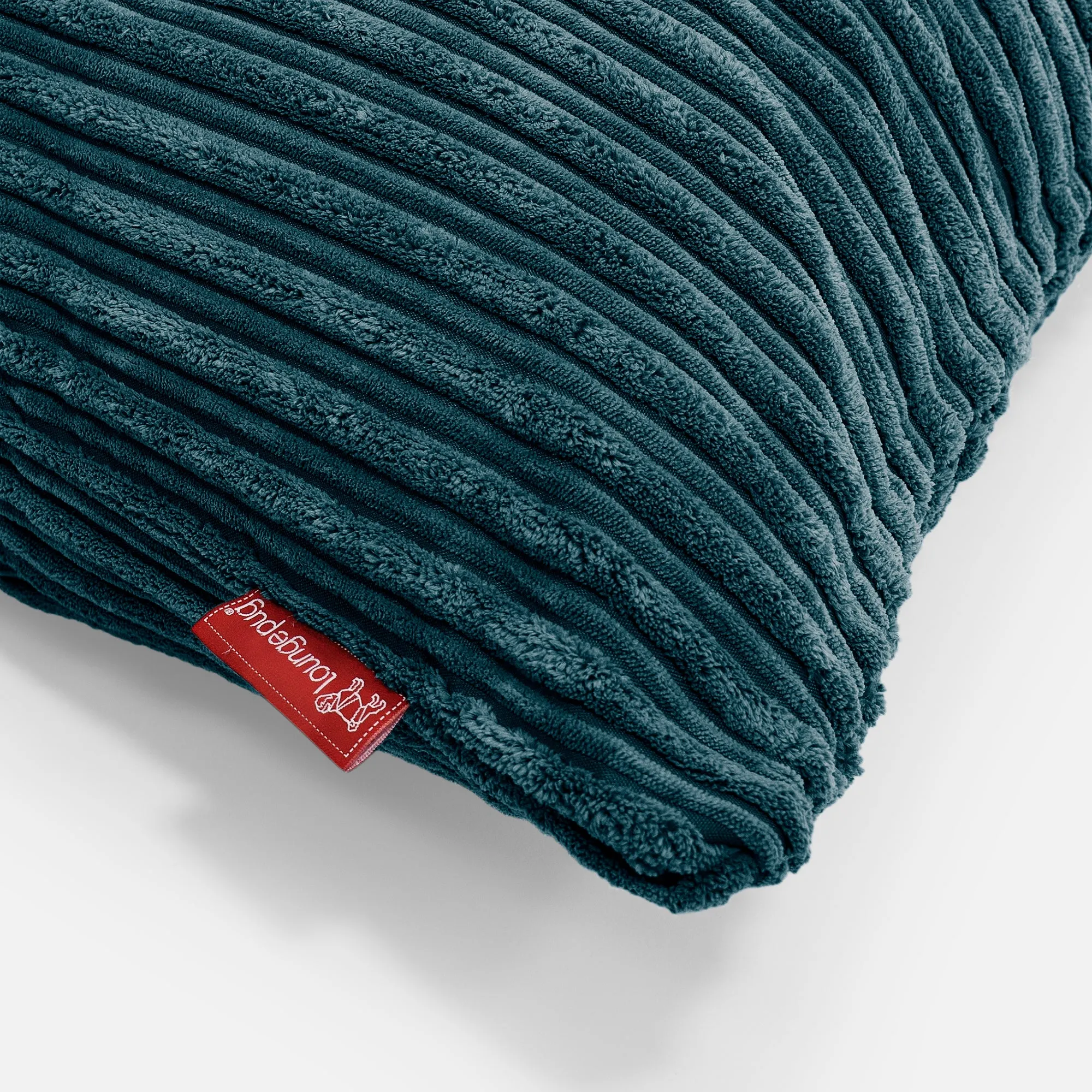 XL Rectangular Support Cushion Cover 40 x 70cm - Cord Teal Blue