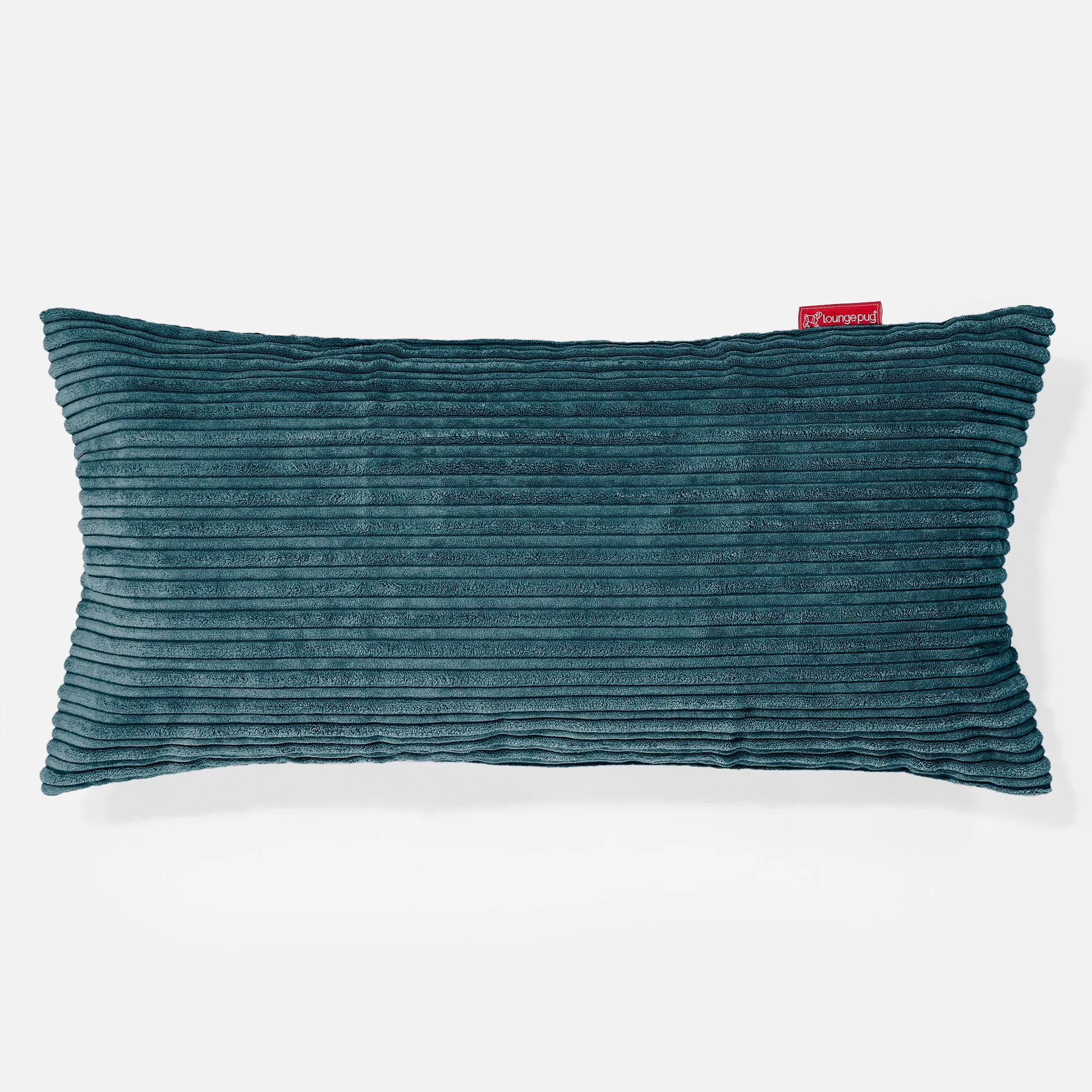XL Rectangular Support Cushion Cover 40 x 70cm - Cord Teal Blue