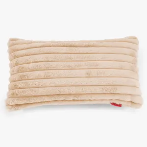 XL Rectangular Support Cushion Cover 40 x 70cm - Ultra Plush Cord Peach