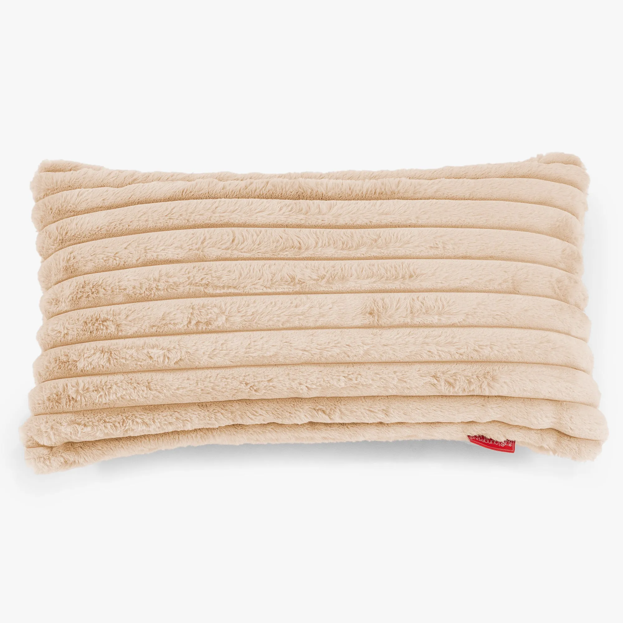 XL Rectangular Support Cushion Cover 40 x 70cm - Ultra Plush Cord Peach