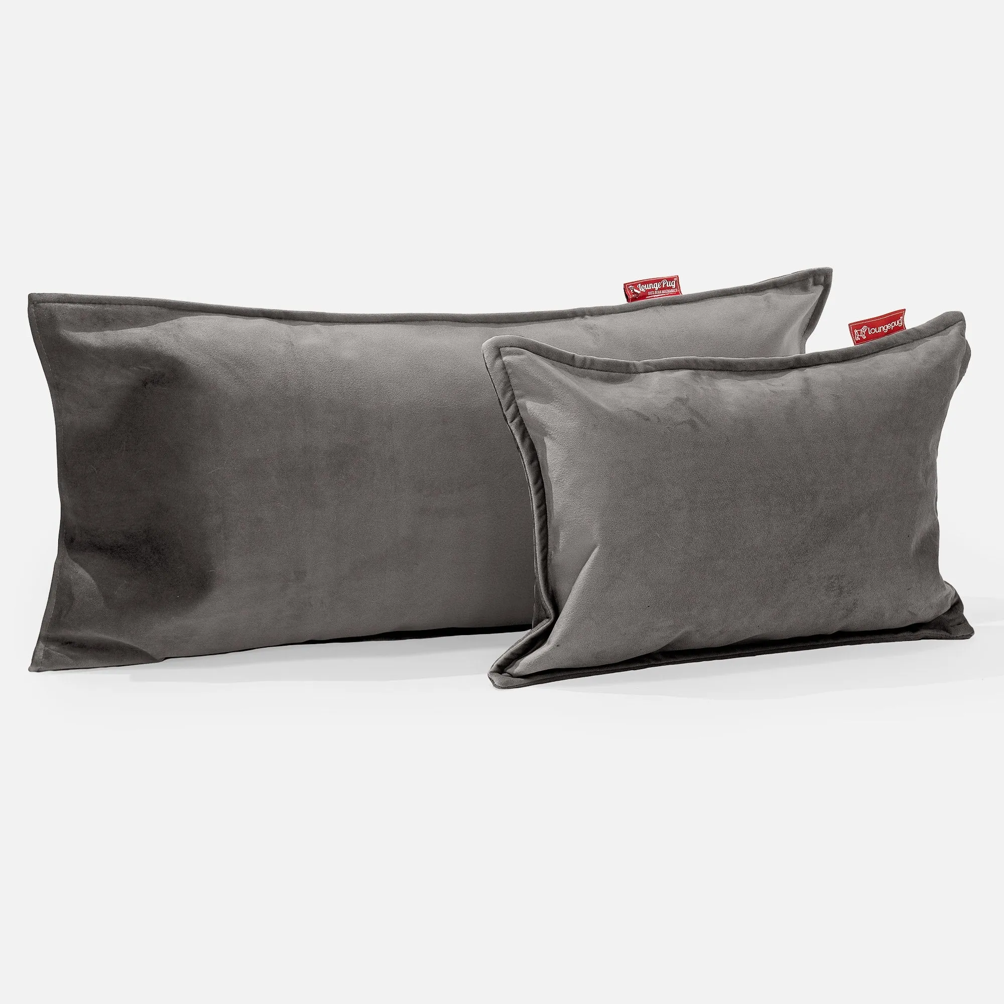 XL Rectangular Support Cushion Cover 40 x 70cm - Velvet Graphite Grey