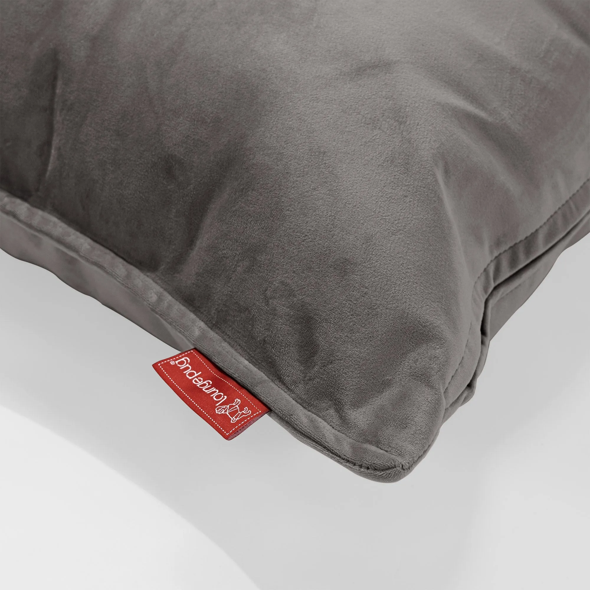 XL Rectangular Support Cushion Cover 40 x 70cm - Velvet Graphite Grey