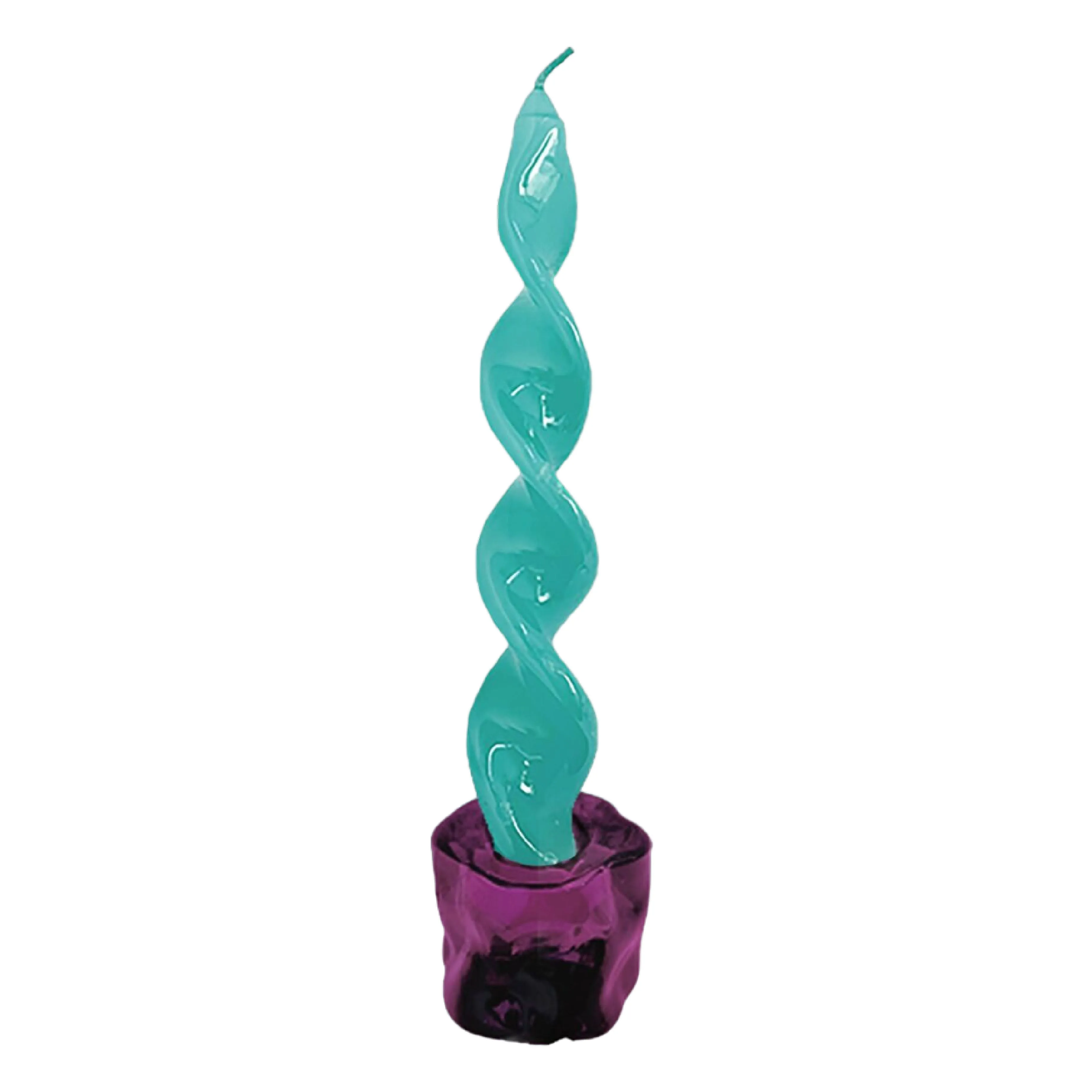 'You Light Up My Life' Swirl Candle & Holder Set